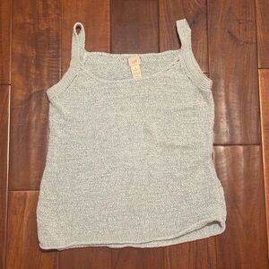 Women's Baby Blue Knit Tank Top